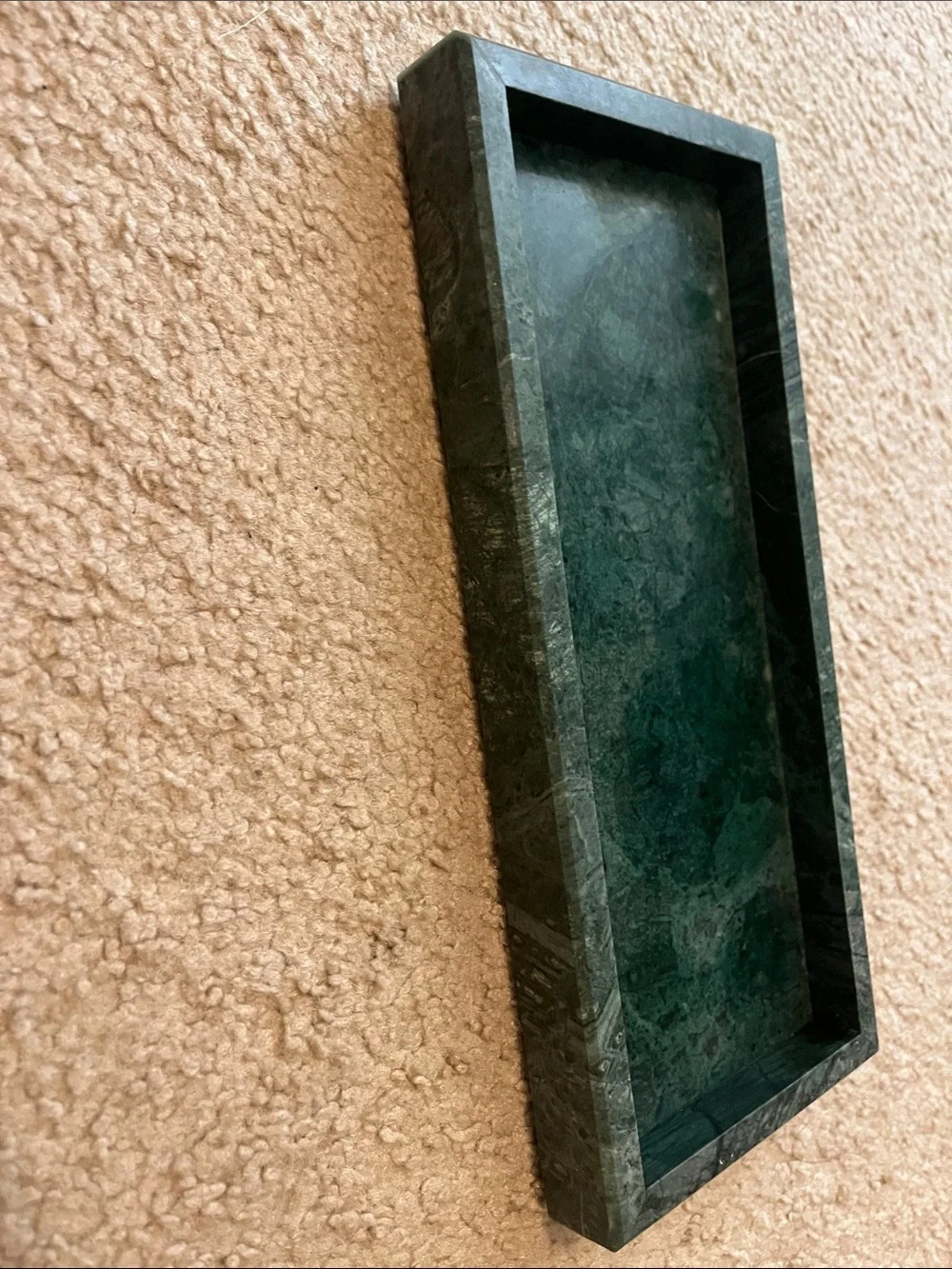 Green Marble Rectangular Vanity Tray - Home Bath